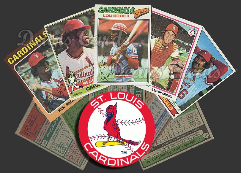1975 Topps -79 St. Louis Cardinals 50 Card Team Starter Set / Lot